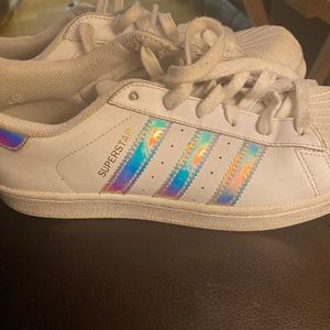 Adidas Superstar White Big Kids size 6.5